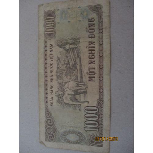 Billet 1000 Dong Vietnam 1996