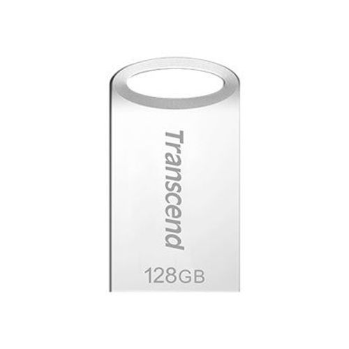 Transcend JetFlash 710 - Clé USB - 128 Go - USB 3.1 Gen 1 - argent