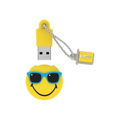 EMTEC Smiley World SW108 Mister Hawaii - Clé USB - 16 Go - USB 2.0 - jaune