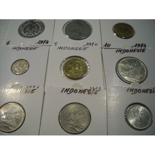 Cl4051 Lot De 8 Pieces Indonesienne Voir Le Descriptif