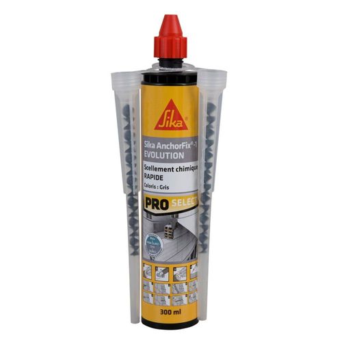 Résine SIKA Anchorfix 1+ Scellements Rapides Gris 300ml