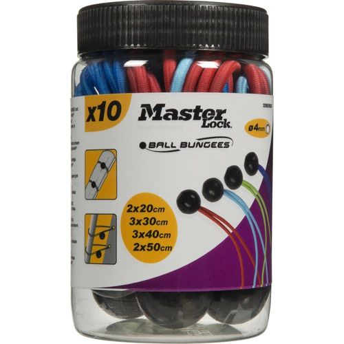 Bocal de 10 Tendeurs MASTER LOCK à Boule