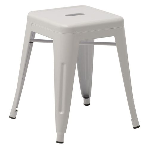 Tabouret Bas En Acier Lix Blanc