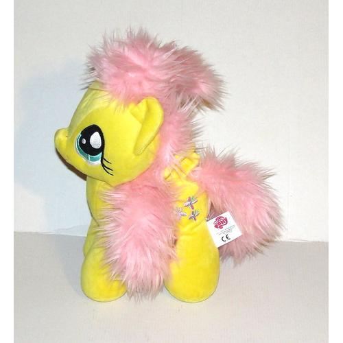 Peluche My Little Pony Fluttershy Hasbro Doudou Poney Jaune Rose Ailé