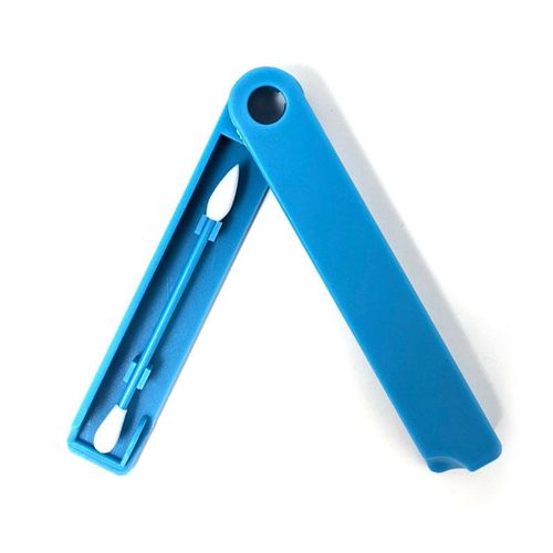 Shop-Story - Cotons-Tiges Réutilisables Et Lavables - Pack De 2 - Couleur Bleu 