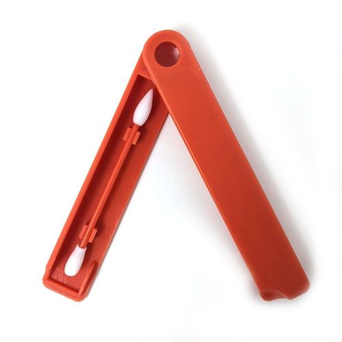 Shop-Story - Cotons-Tiges Réutilisables Et Lavables - Pack De 2 - Couleur Rouge 