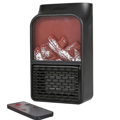 Portable Fireplace Heater - Electric Freestanding Faux Fire Heaters - Realistic 3D Flame Effect