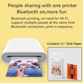 Xiaomi Imprimante Photo, 25*Zink Paper, Bluetooth 5.0, Technologie