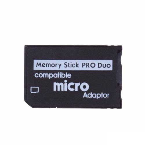 Adaptateur De Carte Mémoire Micro Sd Vers Memory Stick Pro Duo - Noir (Compatible Psp)