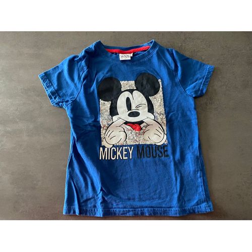 T-Shirt Bleu Mickey Kiabi Taille 6 Ans