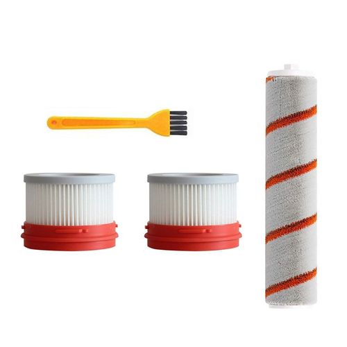 Kit d'accessoires pour Xiaomi Dreame V9 Robot - Pièces de rechange d'aspirateur 1 Pcs Brosse à Rouleau 2 Pcs HEPA Filtre 1 Pcs Brosse de nettoyage