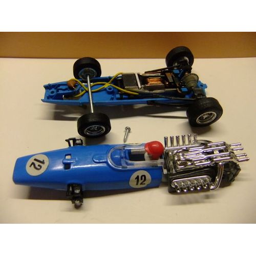 Scalextric Exin Honda 1 Serie Bleu Ref. C 36 Fabriqué En Espagne-Scalextric