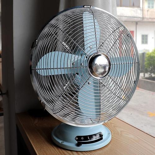 Oupan 12'' Retro 3-speed Metal Table Fan,