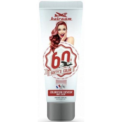 Crème Colorante Sixty's Color - Rouge Hairgum 60ml 