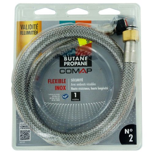 Flexible Inox COMAP 1m GPL Propane Butane