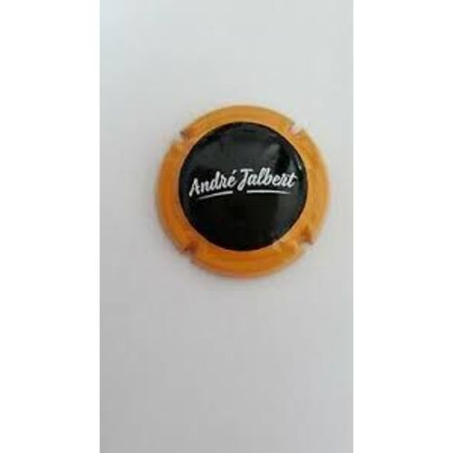 Capsule De Cidre = André Jalbert , Contour Orange, Fond Noir, Version Peu Courante