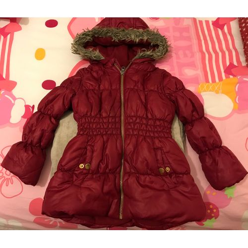 Doudoune De Ski Fille Bordeau 5 Ans Kidkanai