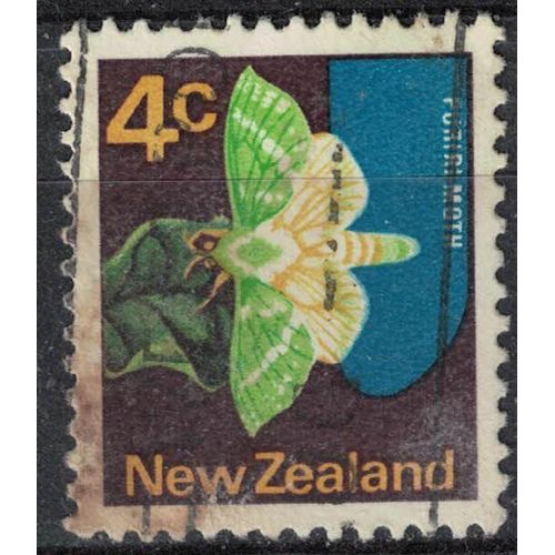 Nouvelle Zélande 1970 Oblitéré Used Papillon Puriri Moth Aenetus Virescens Teigne Fantôme Su