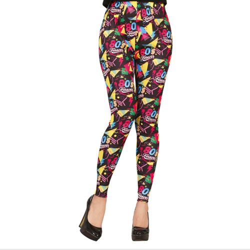 Legging Spandex Fan Des Années 80 Coloré Femme