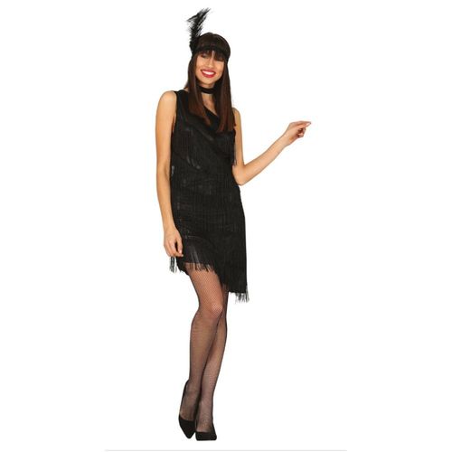 Déguisement Robe Noire À Franges Gatsby Femme