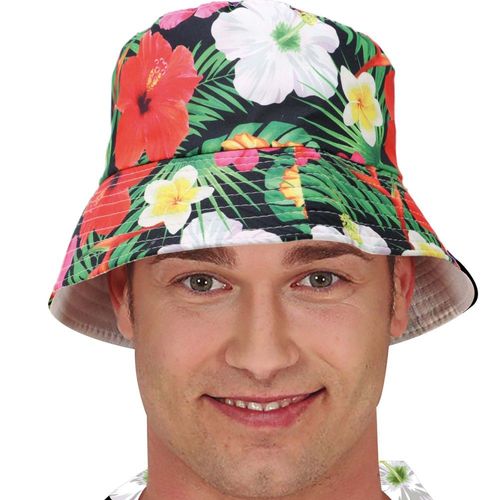 Chapeau Bob Hawaïen Flore Tropicale Adulte