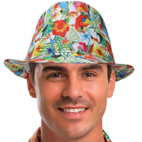 Chapeau Borsalino Faune Flore Tropicale Adulte