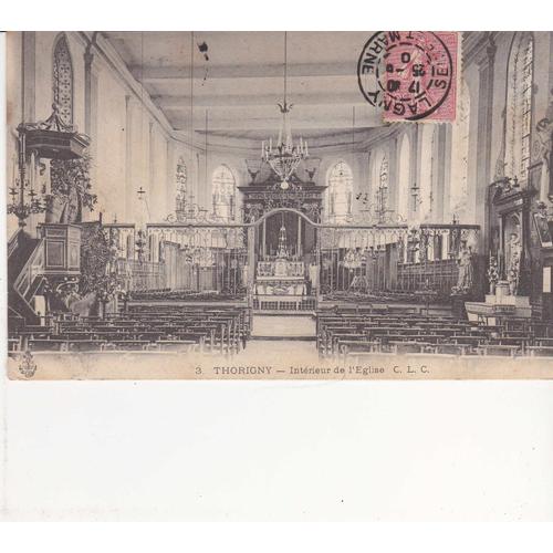 Carte Postale Ancienne /Thorigny -Intérieur De L'église,1906