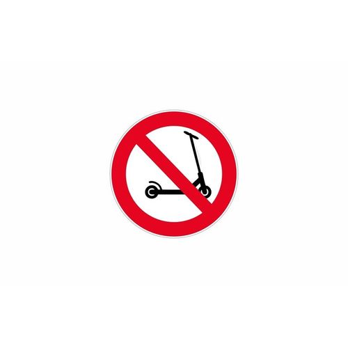 Autocollant Sticker Signalisation Plaque Porte Panneau Trotinette Interdite