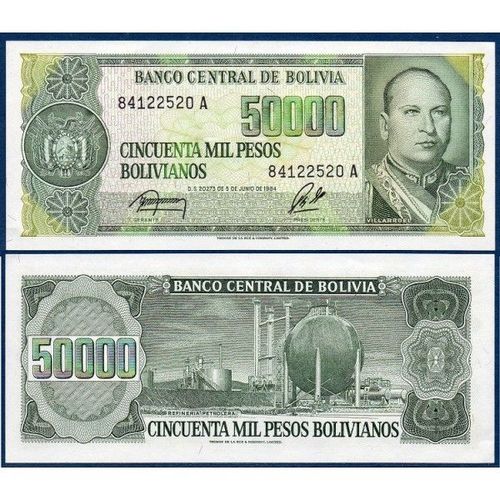 Billet Bolivie 50 000 Pesos