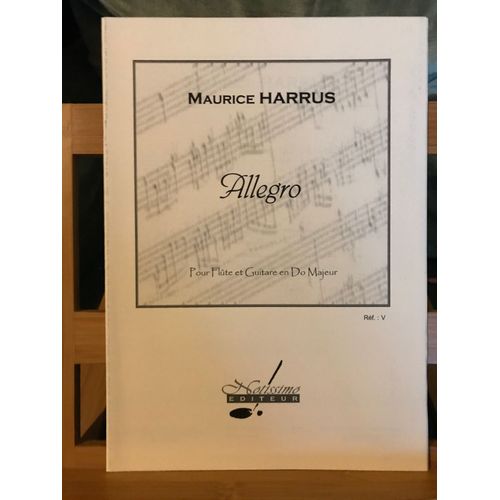 Maurice Harrus Allegro Pour Flute Et Guitare Partition Éditions Notissimo