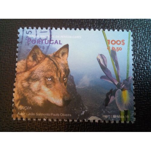 Timbre Portugal Yt 2316 Loup Ibérique (Canis Lupus Signatus), Peneda-Gerês 1999 ( 060104 )
