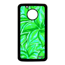 Coque Motorola Moto G5 Silicone Fleurs Original Personnalisé Etui De Protection Xt1676 Unique Peinture Texture Nature Vert Bouquet