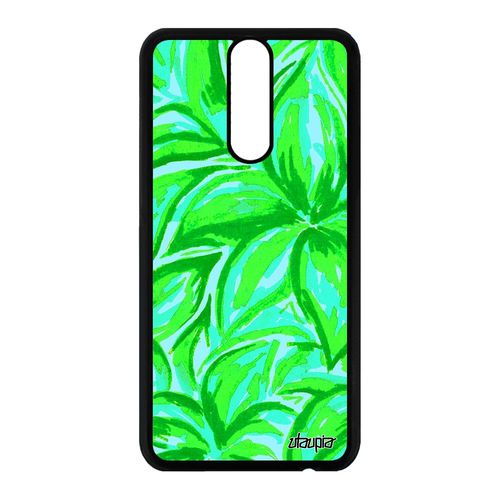Coque Huawei Mate 10 Lite Silicone Fleurs Rne-L01 Vert Floral Nature Mobile Bouquet Portable Texture Pas Cher Original Coloré Motif