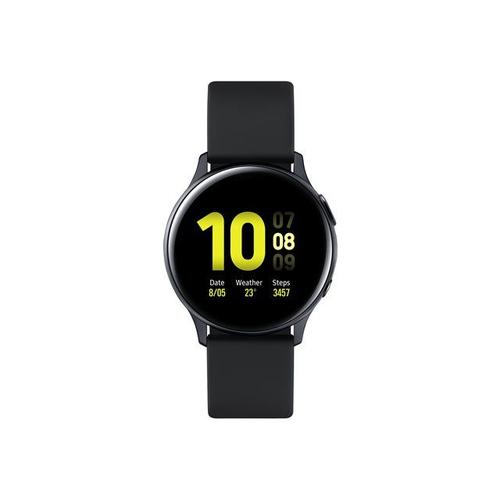 Samsung Galaxy Watch Active 2 - 40 Mm - Aqua Noir Aluminium - Montre Connectée Avec Bracelet - Fluoroélastomère - Noir Aqua - Affichage 1.2" - 4 Go - Wi-Fi, Nfc, Bluetooth - 26 G