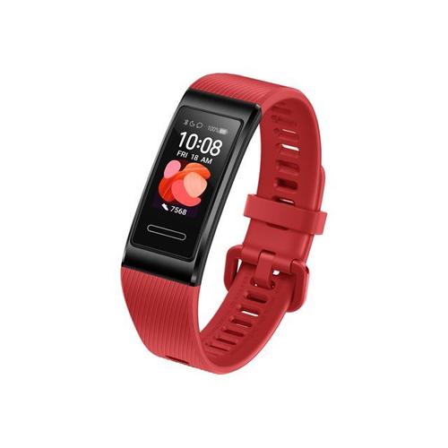 Huawei Band 4 Pro - Tracker D'activités Avec Bracelet - Caoutchouc Silicone - Rouge Cinnabar - Affichage 0.95" - Bluetooth - 25 G