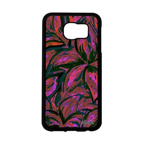 Coque Samsung Galaxy S6 En Silicone Fleurs De Protection Case Rigide Floral Coloré Bouquet Design Telephone Pas Cher Peinture Rose