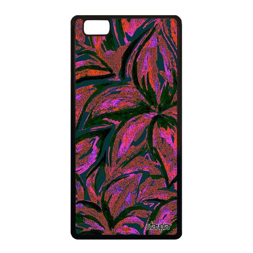 Coque Huawei P8 Lite 2015 En Silicone Fleurs Peinture Floral Etui Rose Nature Bouquet 4g Texture Housse Design Pas Cher Motif Coloré