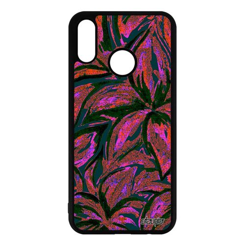Coque Huawei P Smart Plus 2018 Silicone Fleurs Texture Antichoc Bouquet Floral 4g Rose Peinture Unique Nature Portable Coloré Motif