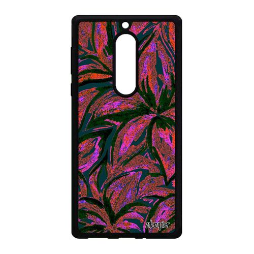 Coque Nokia 5 Silicone Fleurs Personnalisé Motif Design Nature Case Floral Rose Peinture Unique Coloré Antichoc Bouquet Texture Tpu