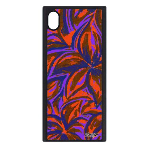 Coque Sony Xperia Xa1 Silicone Fleurs Portable Original Effet Floral Design Fond Feuille Bleu Motif Etui Peinture Mobile Nature De