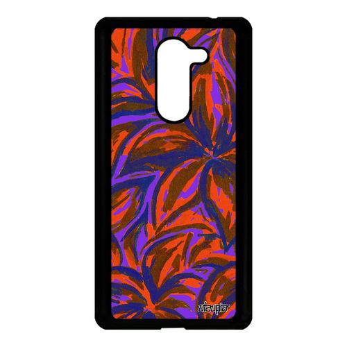 Coque En Silicone Honor 6x Fleurs Nature Housse 4g Caoutchouc Telephone Fond Peinture Feuille De Protection Tpu Motif Bleu Cover Alu