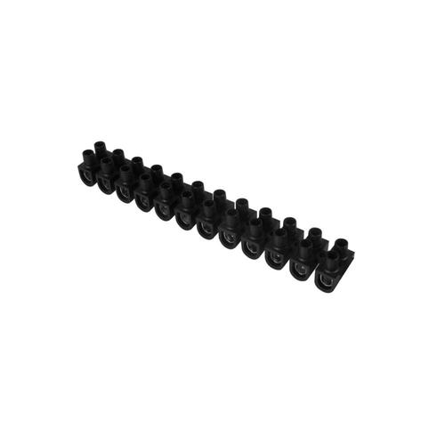 Barrette de connexion DEBFLEX 16mm2 noir 12 plots