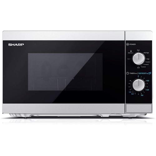 Sharp YC-MG01E-S - Four micro-ondes grill - pose libre - 20 litres - 800 Watt - argent/noir