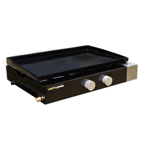 Plancha Gaz A Poser Cook'in Garden 2 Brûleurs Puissance 5 Kw