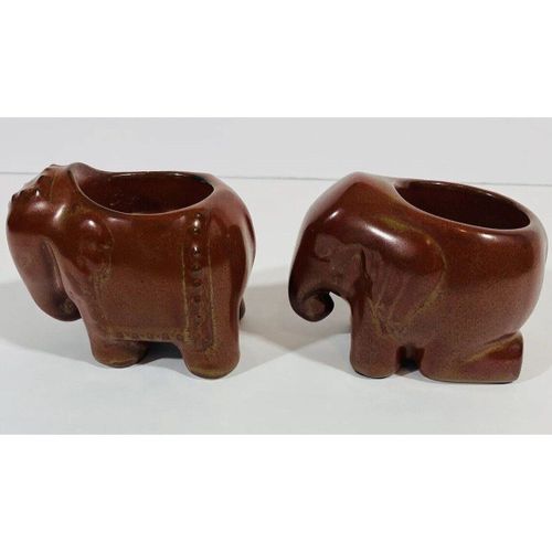 2 Porte Bougies À Réchaud - Éléphants De Bangkok - Partylite