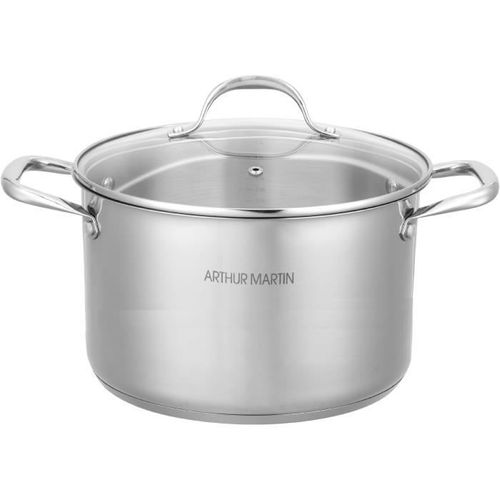 Am0073 Arthur Martin Marmite 32 Cm Avec Couvercle  Acier Inoxydable  Tous Feux Dont Induction