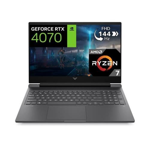 PC Portable Gamer HP Victus 16-s0044nf - 16,1 FHD - Ryzen 7-7840HS - RAM 32Go - 512Go SSD - RTX 4070 8Go - Win 11 - AZERTY