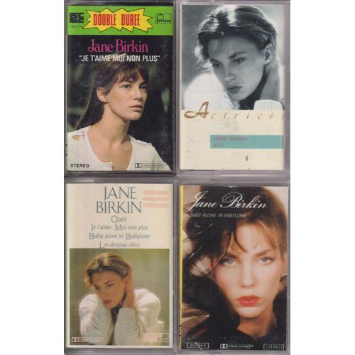 Jane Birkin Lot De 4 K7 Cassettes Audio Tape