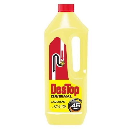 Destop - Déboucheur Surpuissant Liquide À La Soude - 1L - Lot De 4