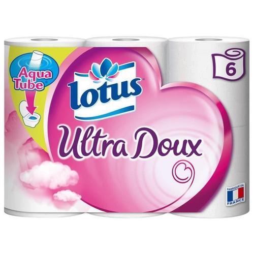 Lotus Ultra Doux Papier Toilette X6 Rouleaux Blanc 